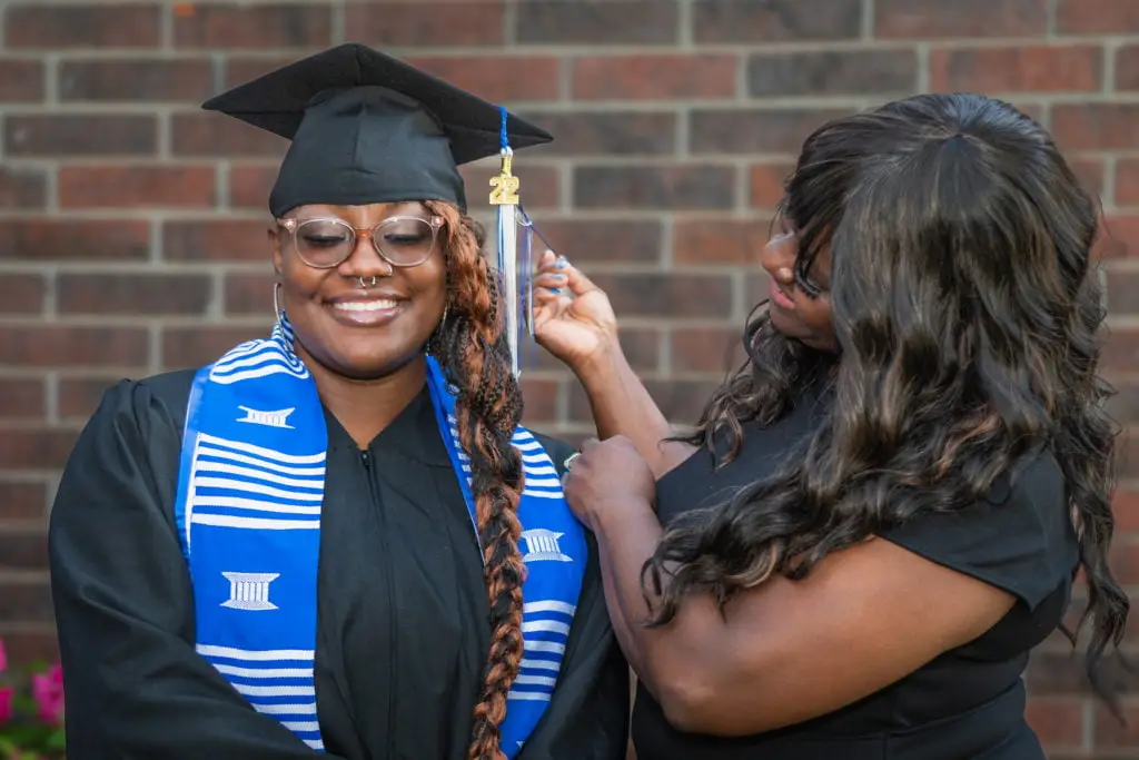 Xandrea and mom, Zolanda Massey, celebrating Xandrea's college graduation.